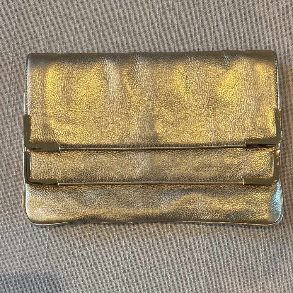 MICHAEL Michael Kors Gold Clutch
